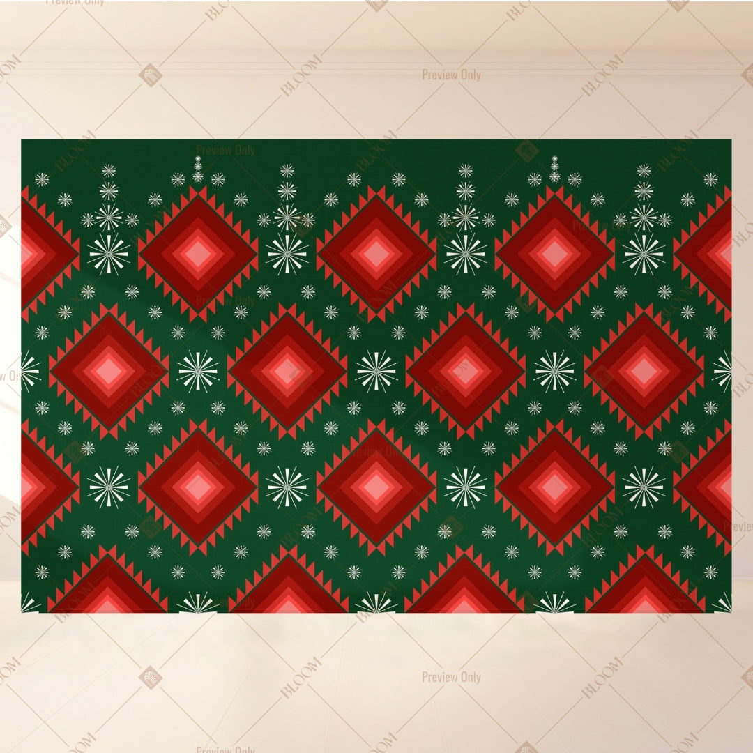 Royal Diamond Geometric Portrait Rectangle Backdrop