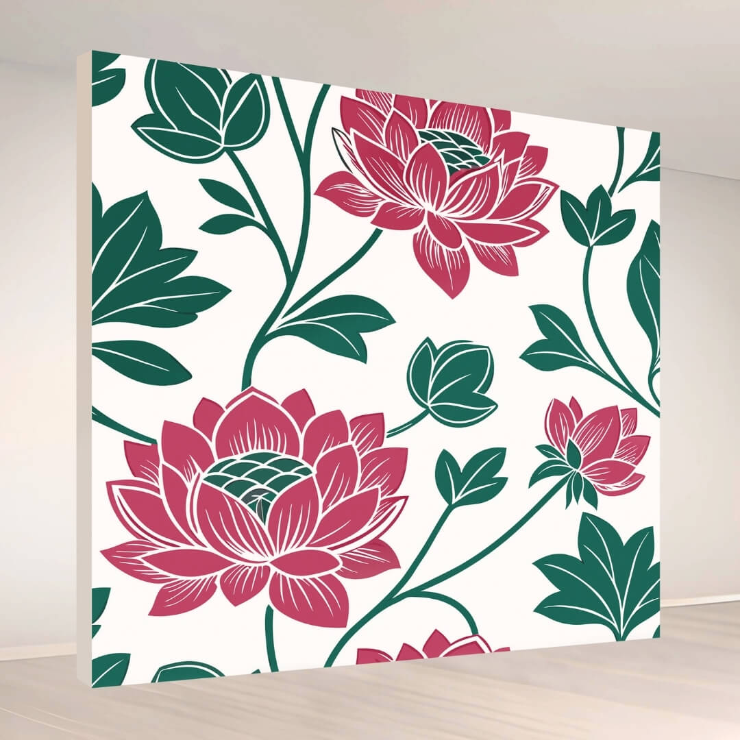 Lotus Garden Grace: Backdrop - square