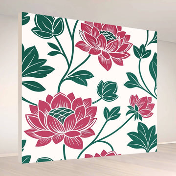 Lotus Garden Grace: Backdrop - square