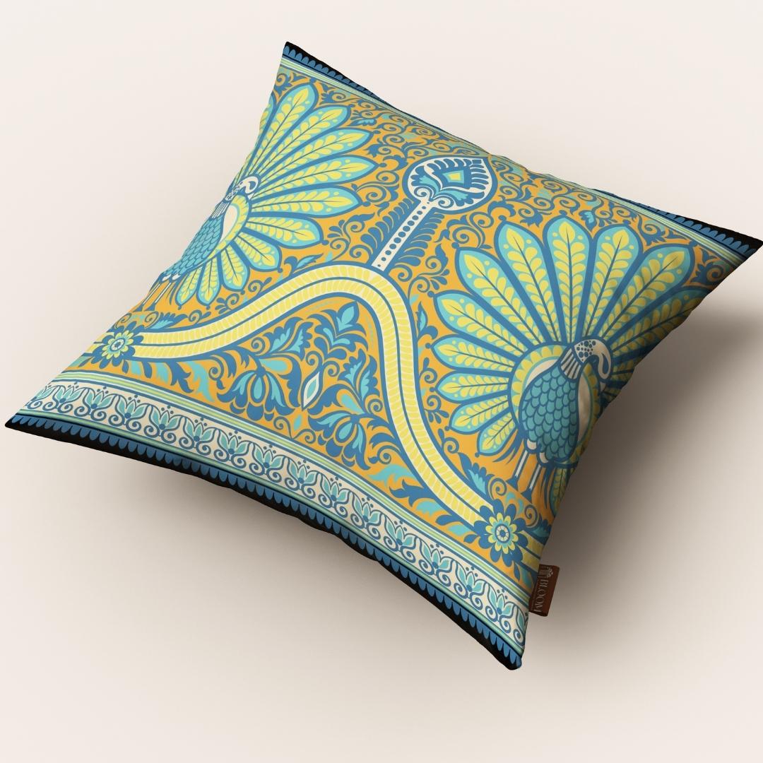 Royal Peacock Radiance: Cushion Cover - Pack of 12