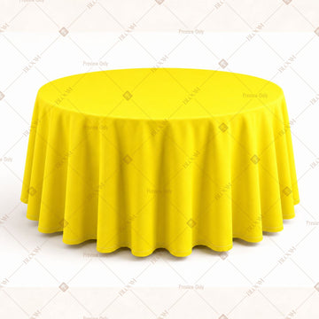 Lemon Yellow Table Cover Pack Of 6