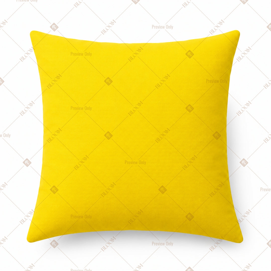 Lemon Yellow Cushion Cover Pack of 12