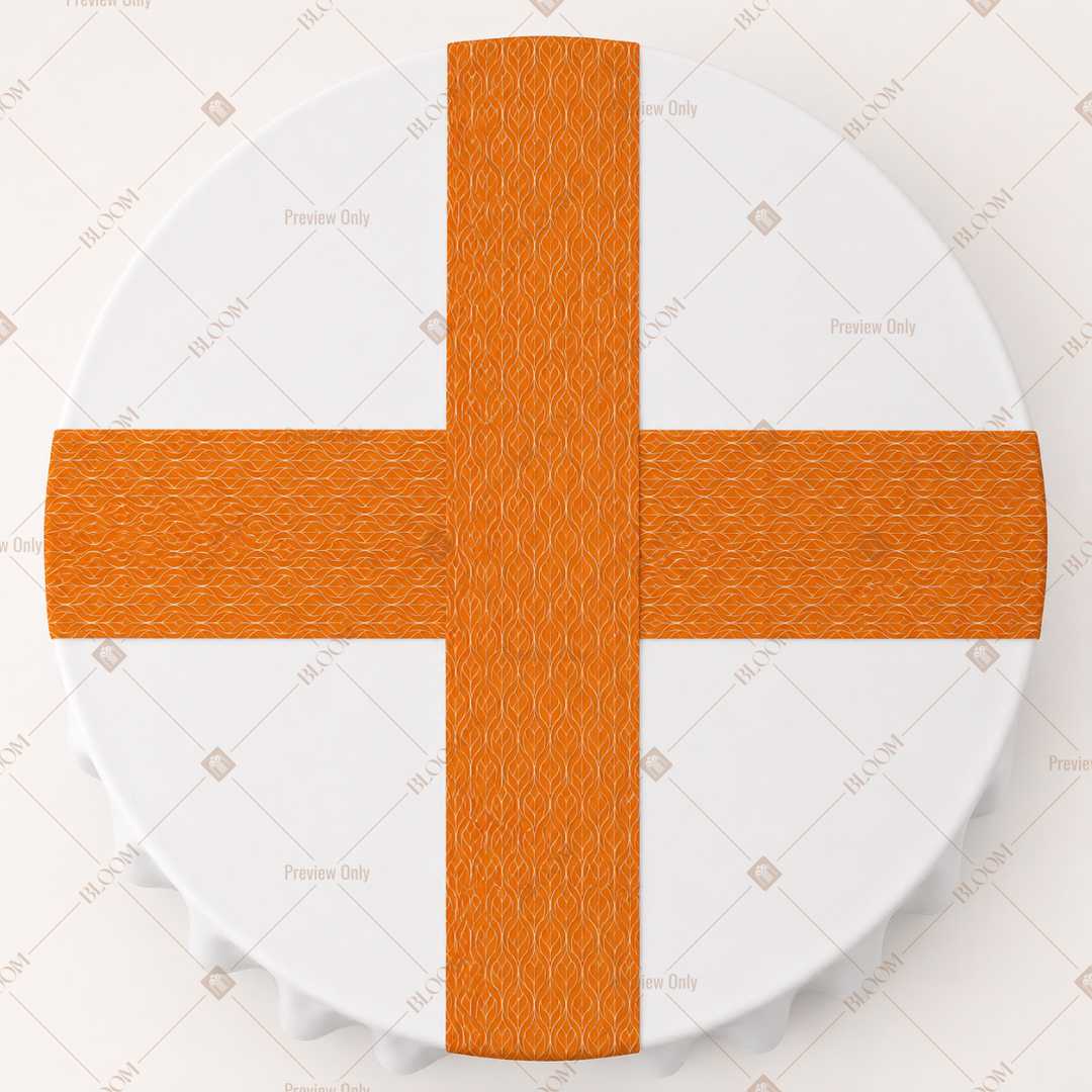 Solid Orange Table Runner Pack Of 12