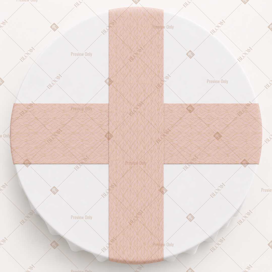 Blush Pink Solid Table Runner Pack Of 12