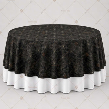 Black Textured Luxe Table Overlay Pack of 6