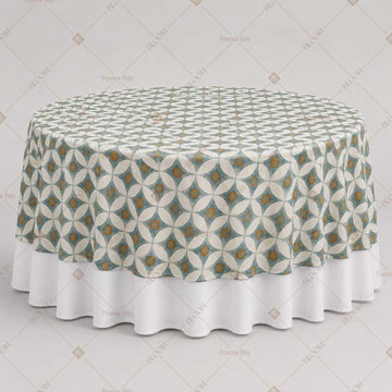 Sage Geometric Trellis Table Overlay Pack of 6