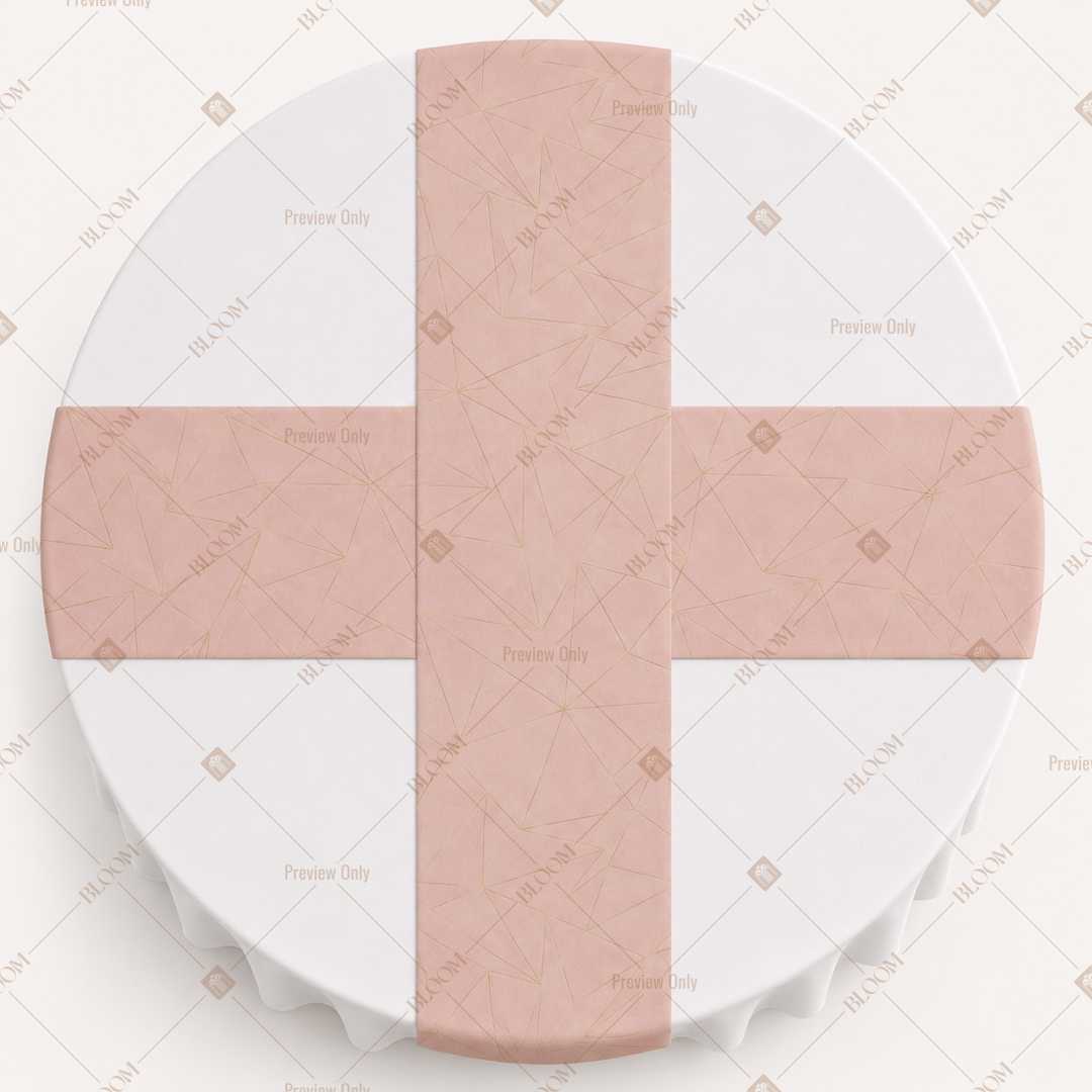 Blush Pink Solid Table Runner Pack Of 12