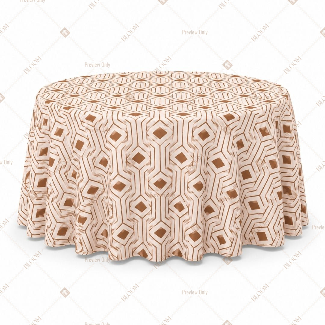 Peach Mini Motif Table Cover Pack Of 6