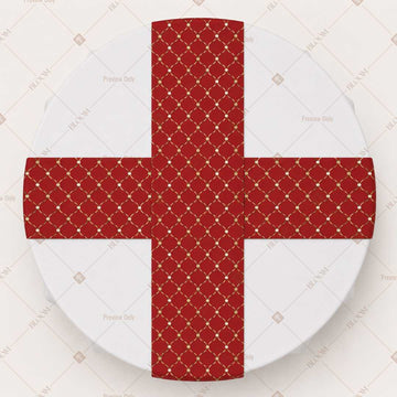 Burgundy Diamond Trellis Table Runner Pack Of 12