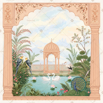 Peach Palace Pavilion Square Backdrop