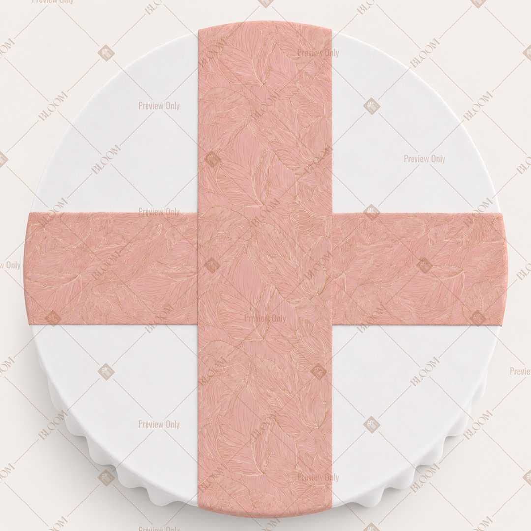 Blush Pink Solid Table Runner Pack Of 12