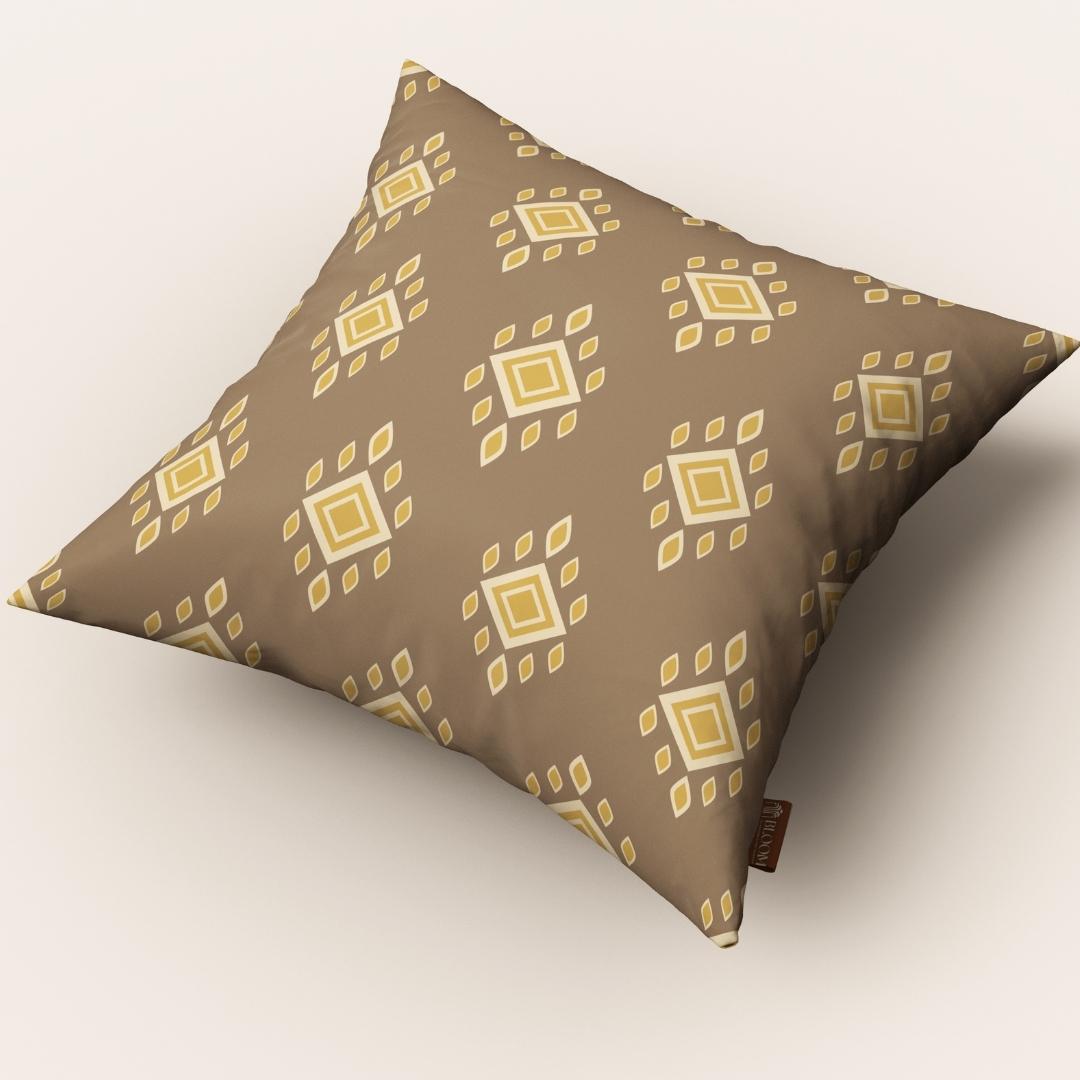 Diamond Taupe Elegance: Cushion Cover - Pack of 12