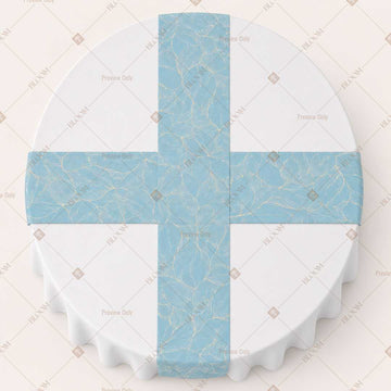 Baby Blue Solid Table Runner Pack Of 12