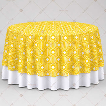 Yellow Gold Dot Table Overlay Pack of 6