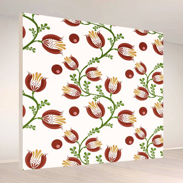 Rustic Blossom Delight: Backdrop - square