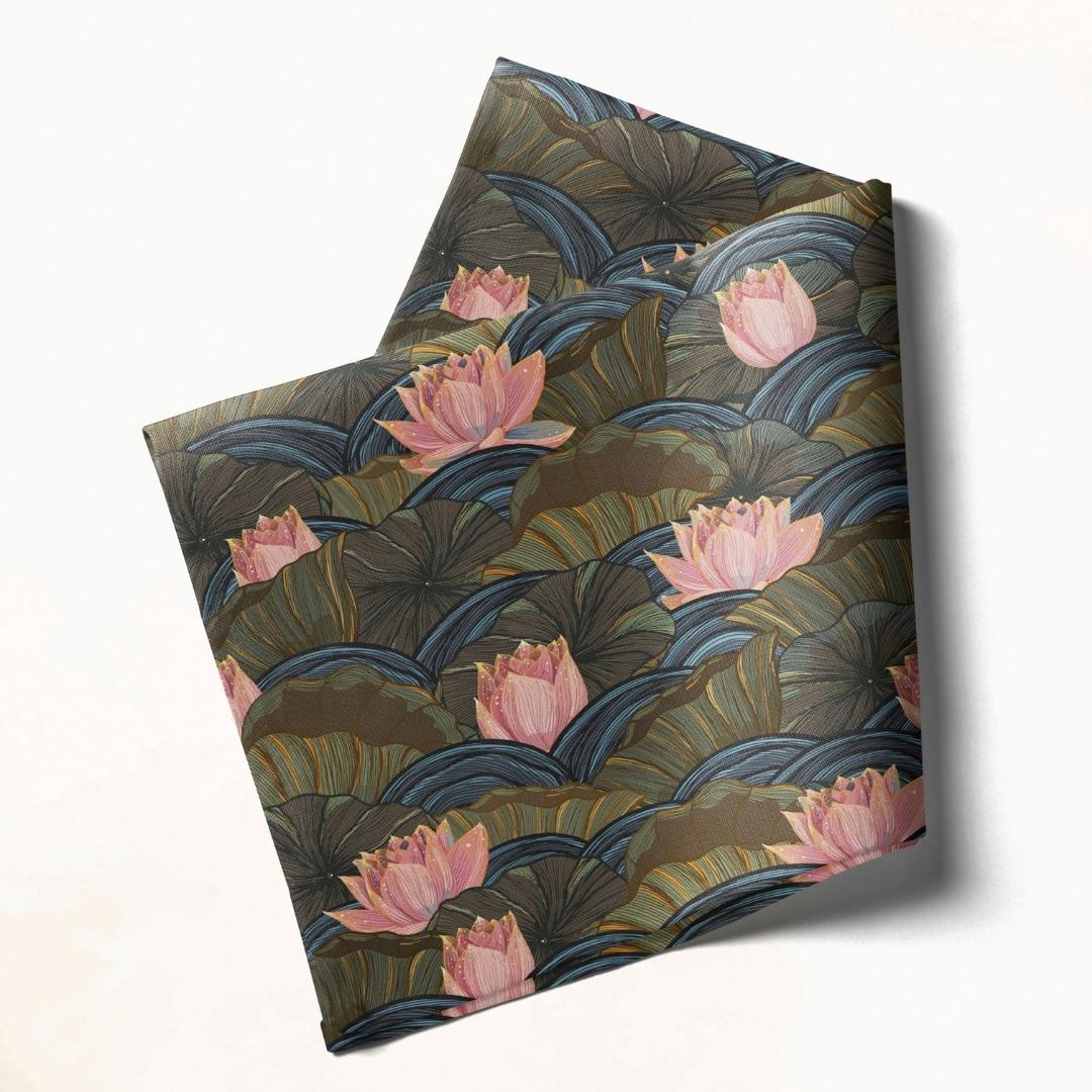 Dark Lotus Pond: Napkins 18" X 18" - Pack Of 20
