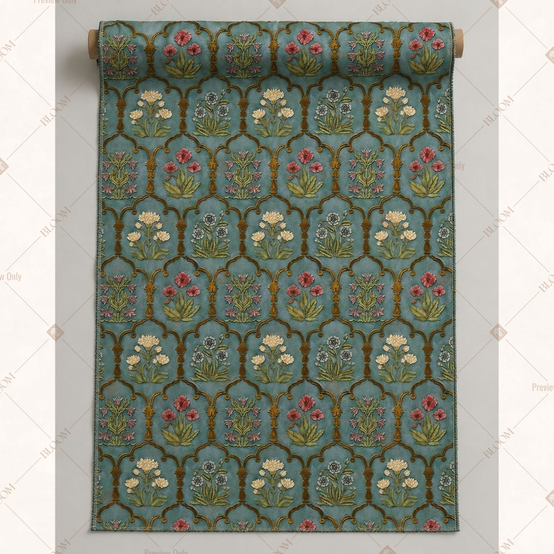 Olive Damask Fabric Pack of 25