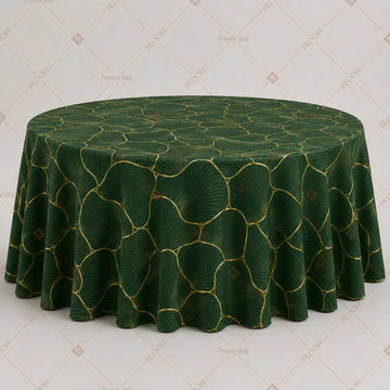 Emerald Gold Trellis Table Cover Pack Of 6