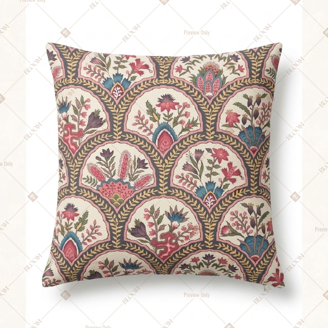 Vintage Floral Mandala Cushion Cover Pack of 12