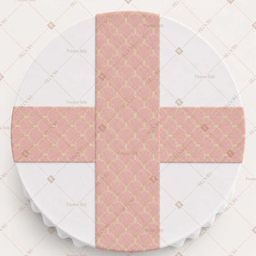 Blush Pink Diamond Trellis Table Runner Pack Of 12