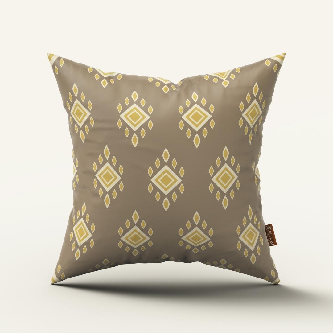 Diamond Taupe Elegance: Cushion Cover - Pack of 12