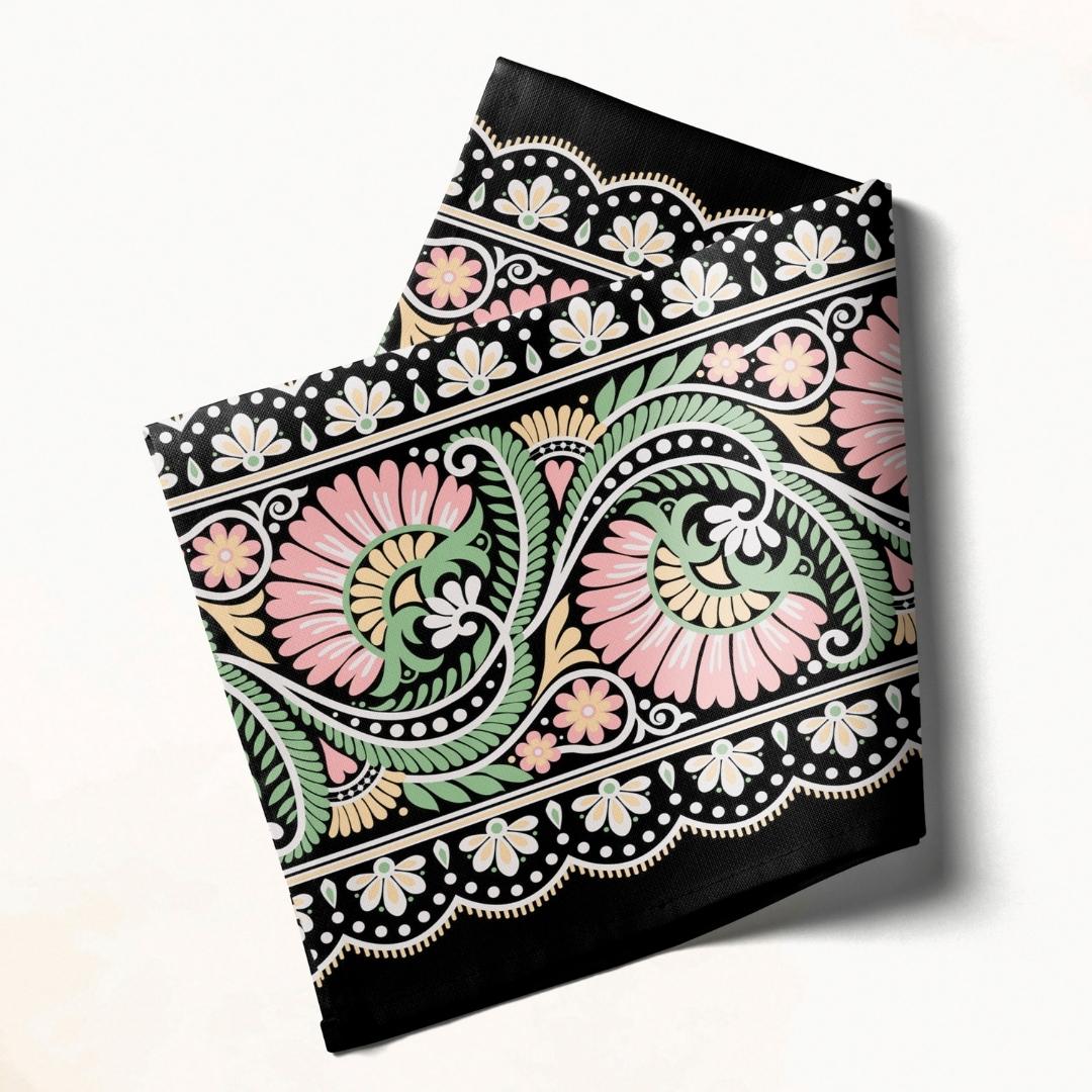 Pastel Regal Scroll: Napkins 18" X 18" - Pack Of 20