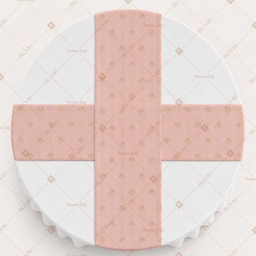 Blush Pink Solid Table Runner Pack Of 12