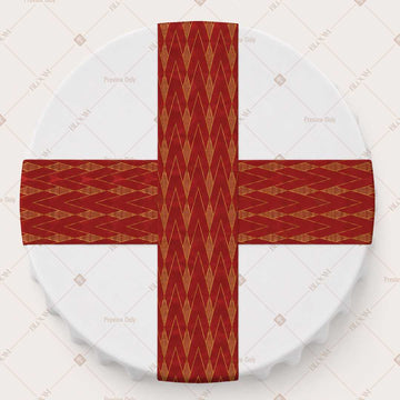Red Gold Trellis Table Runner Pack Of 12