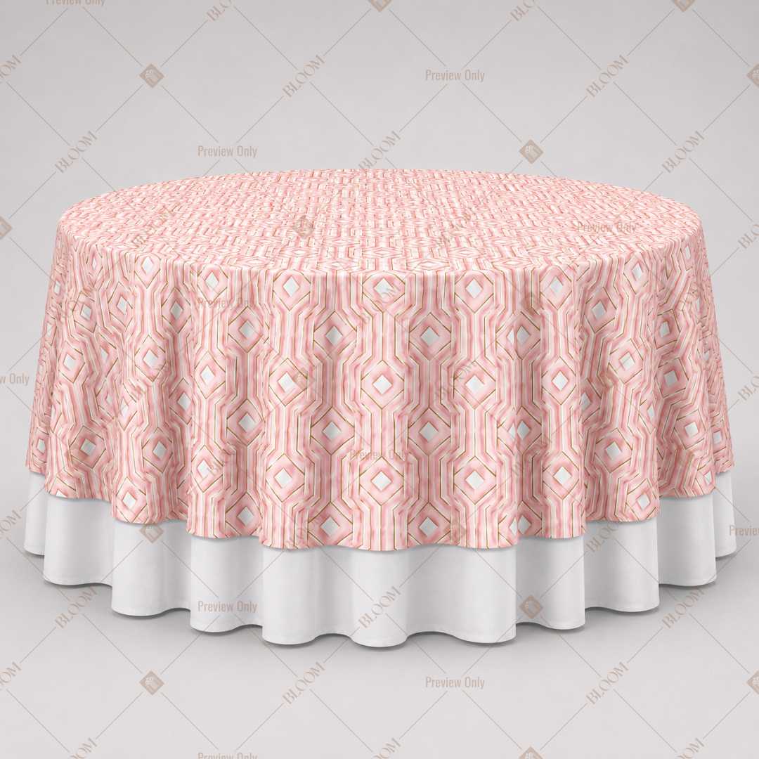 Blush Pink Dot Table Overlay Pack of 6