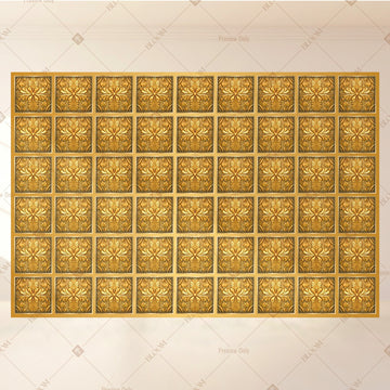 Golden Royal Tile Portrait Rectangle Backdrop