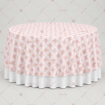 Pink Diamond Trellis Table Overlay Pack of 6