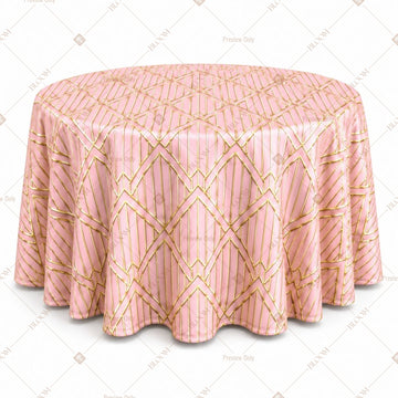 Rose Gold Diamond Table Cover Pack Of 6