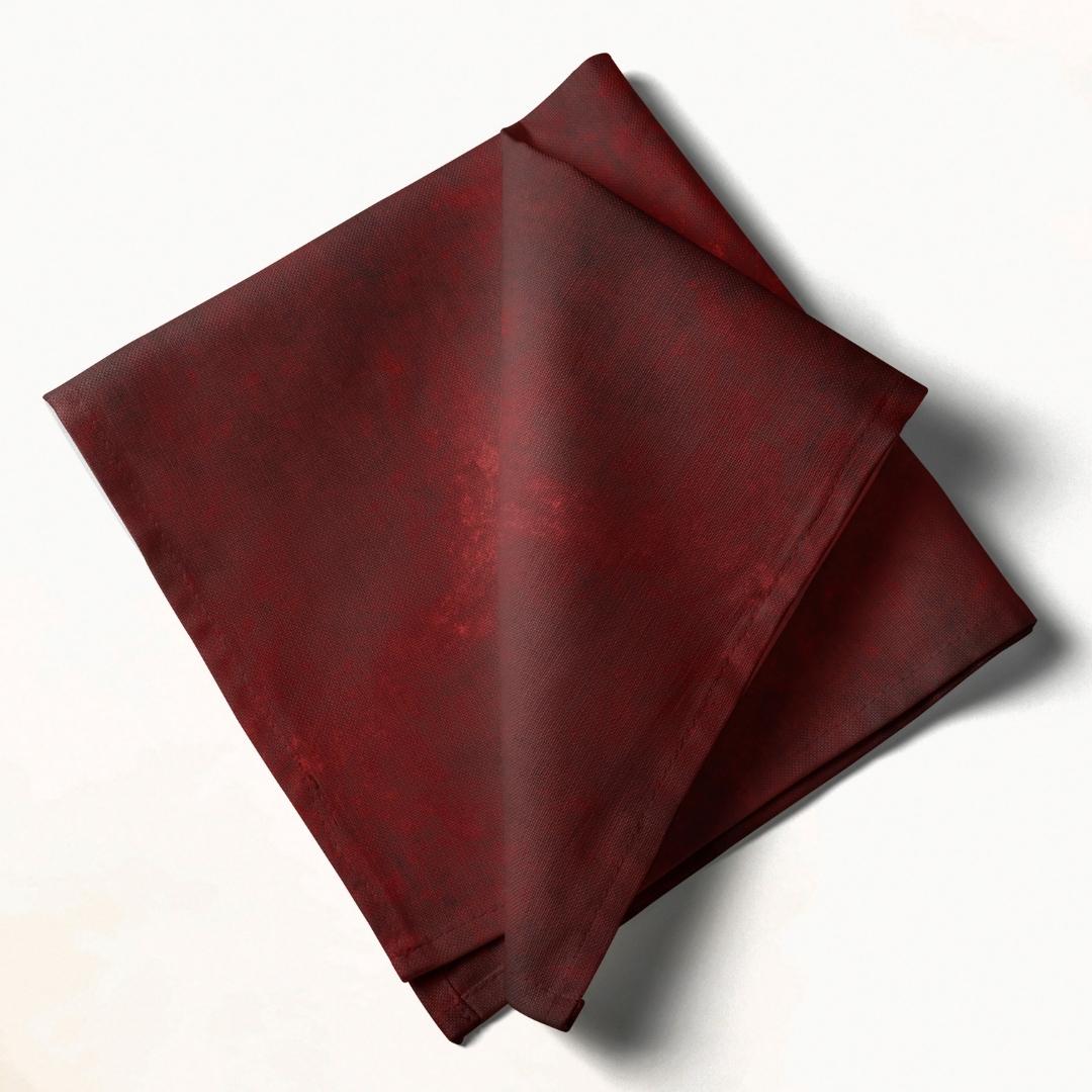 Burgundy Rustic Charm: Napkins 18" X 18" - Pack Of 20