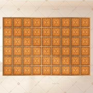 Orange Vintage Tile Portrait Rectangle Backdrop