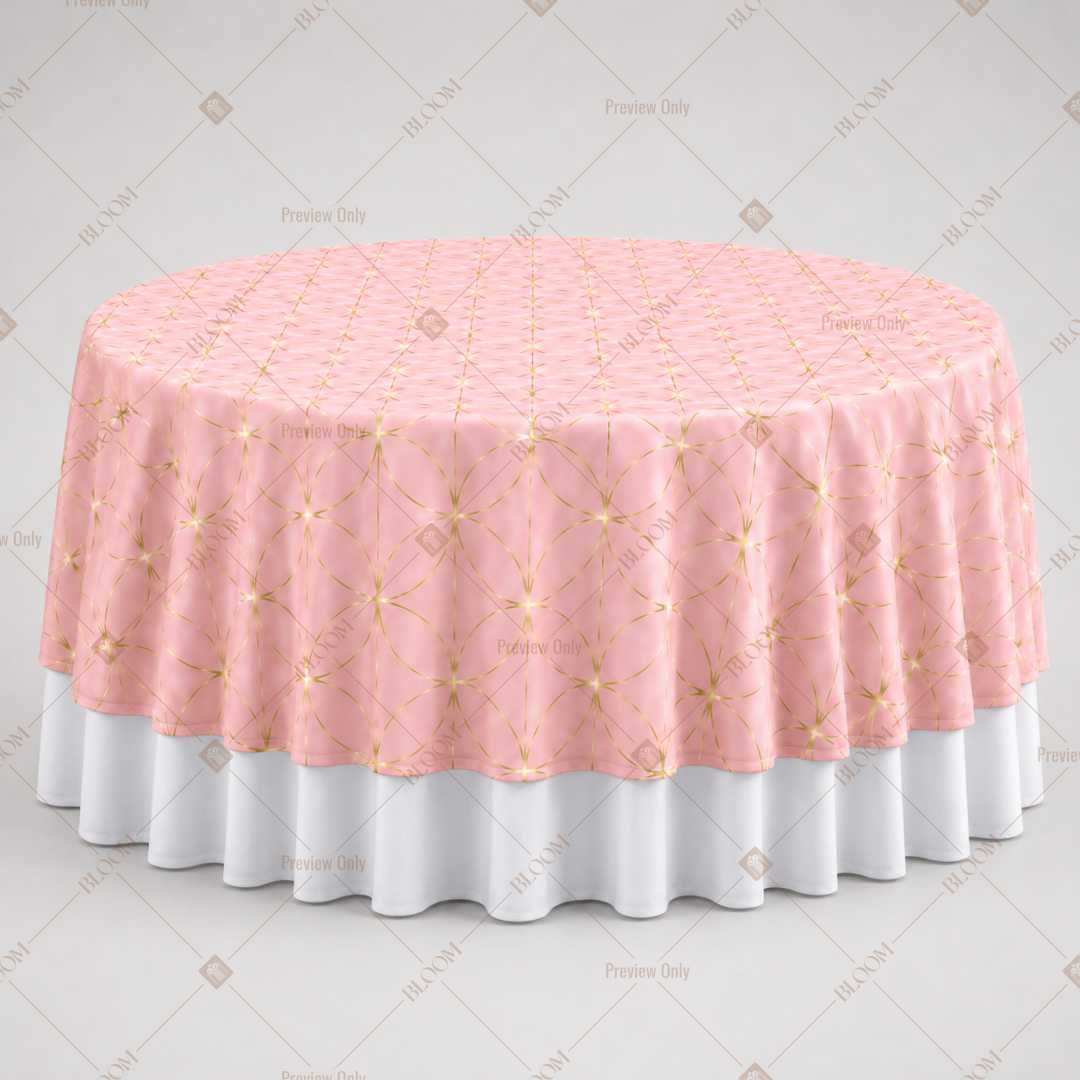 Soft Pink Minimal Table Overlay Pack of 6