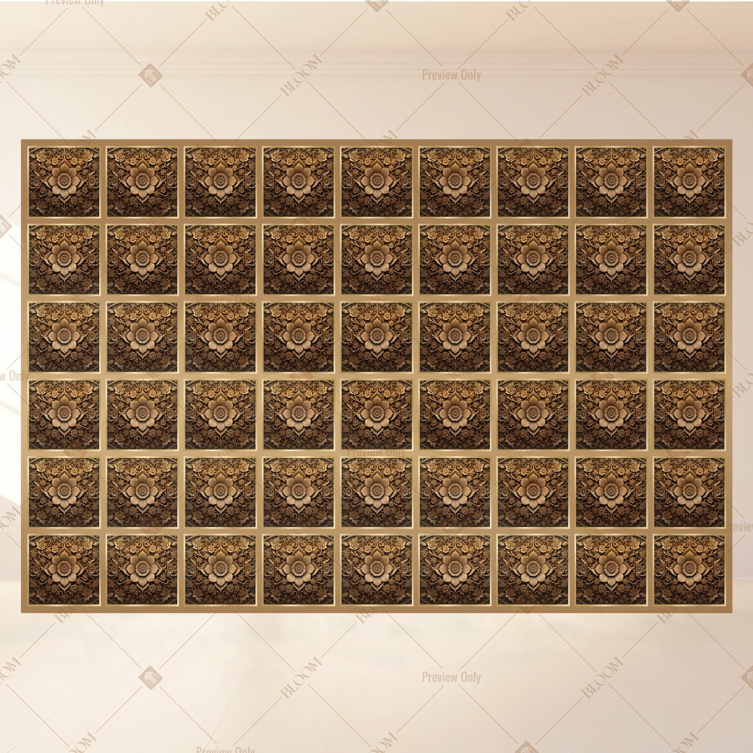 Rustic Brown Motif Portrait Rectangle Backdrop
