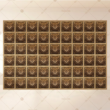 Rustic Brown Motif Portrait Rectangle Backdrop