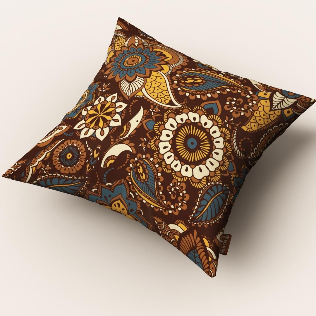 Chestnut Boho Paisley: Cushion Cover - Pack of 12
