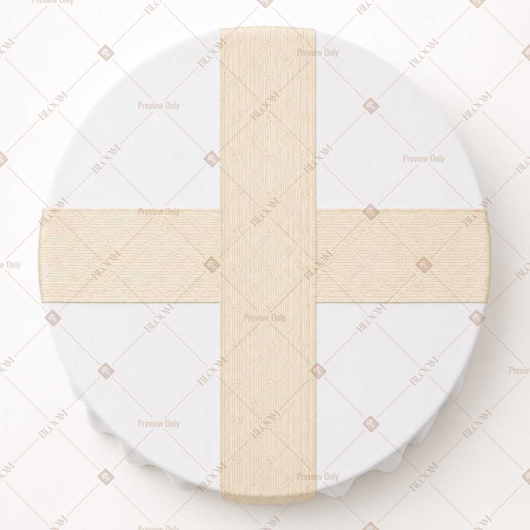 Ivory Mini Dot Table Runner Pack Of 12