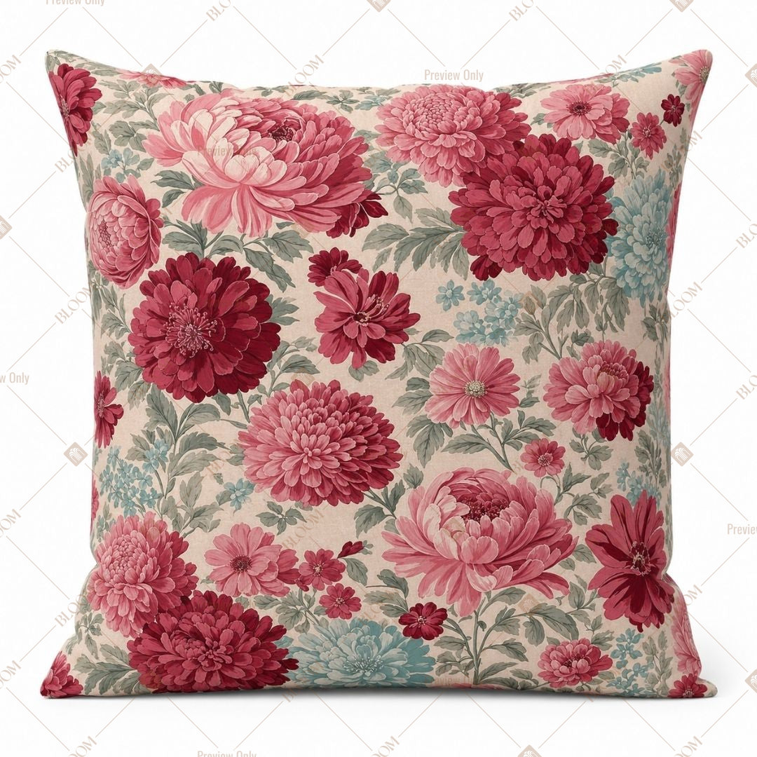 Pink Rose Garden Cushion Cover Pack of 12