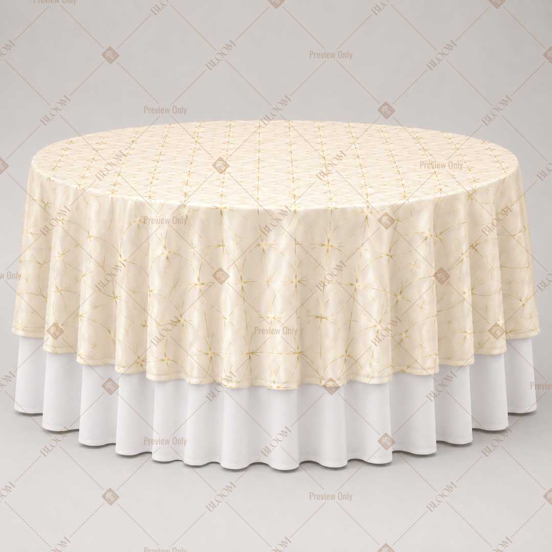 Ivory Minimal Dot Table Overlay Pack of 6