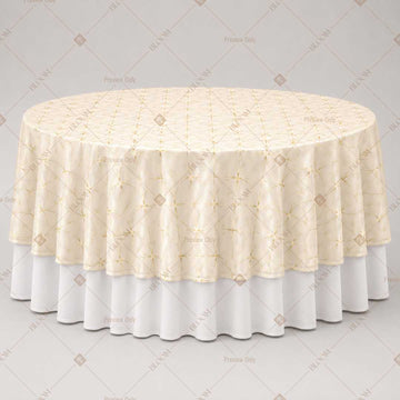 Ivory Minimal Dot Table Overlay Pack of 6