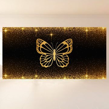 Golden Butterfly Sparkle: Backdrop - wide