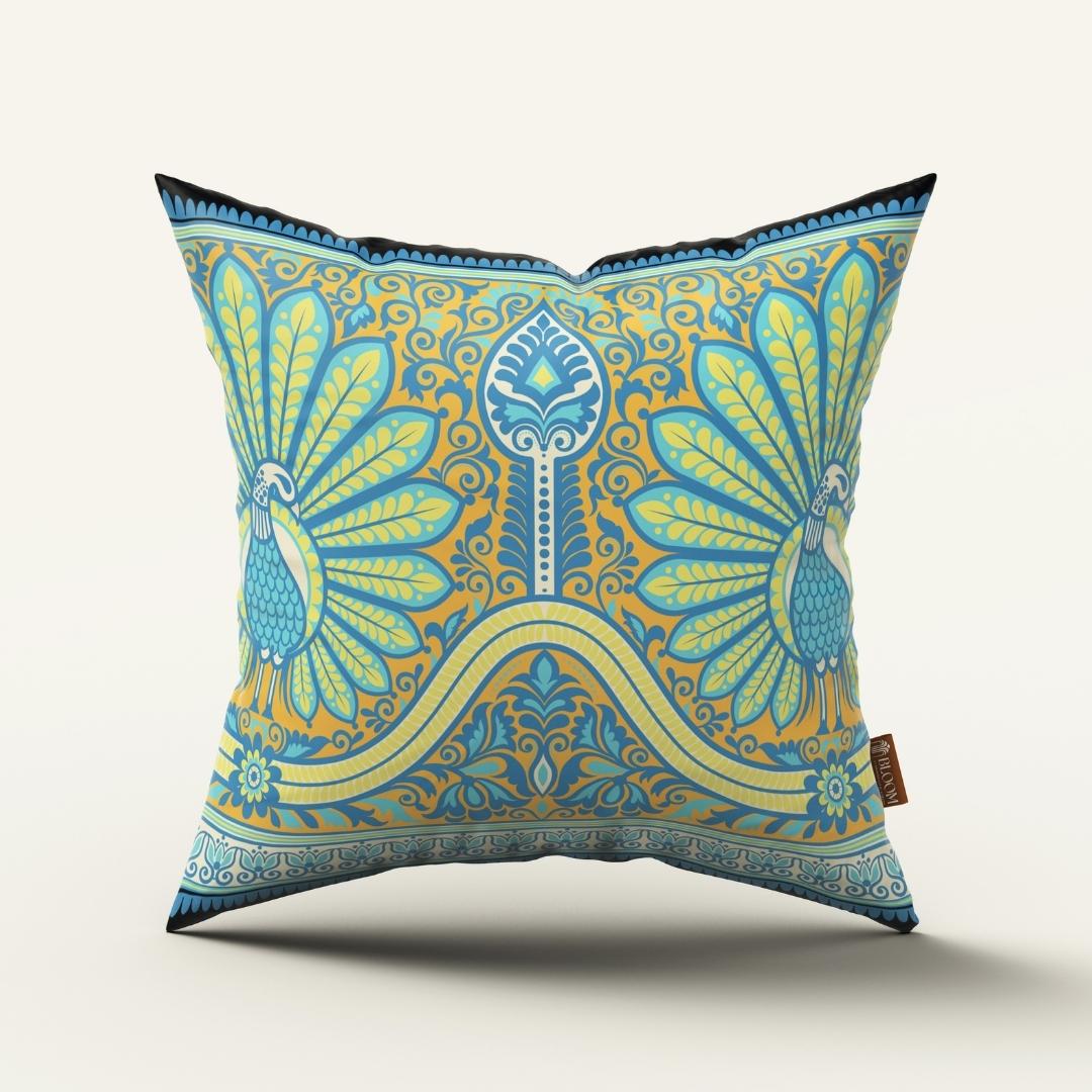 Royal Peacock Radiance: Cushion Cover - Pack of 12