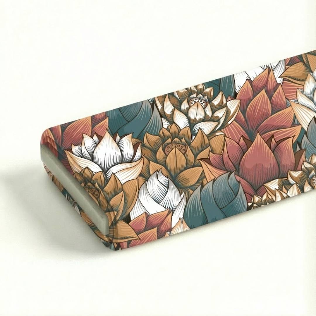 Serene Blush Lotus Fabric Roll