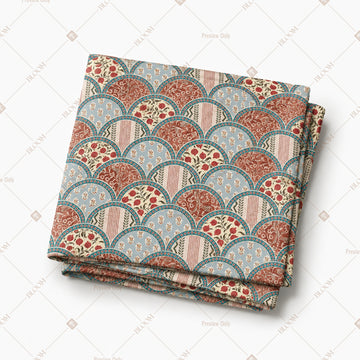 Pastel Scallop Art Deco Pattern Design