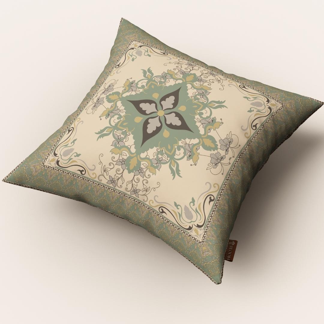 Sage Medallion Heritage: Cushion Cover - Pack of 12