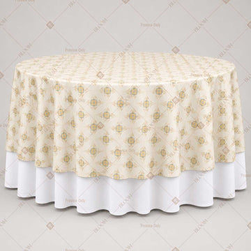 Ivory Floral Trellis Table Overlay Pack of 6