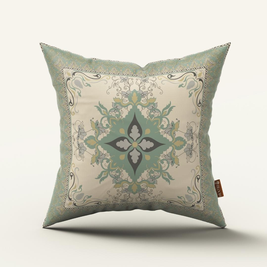 Sage Medallion Heritage: Cushion Cover - Pack of 12