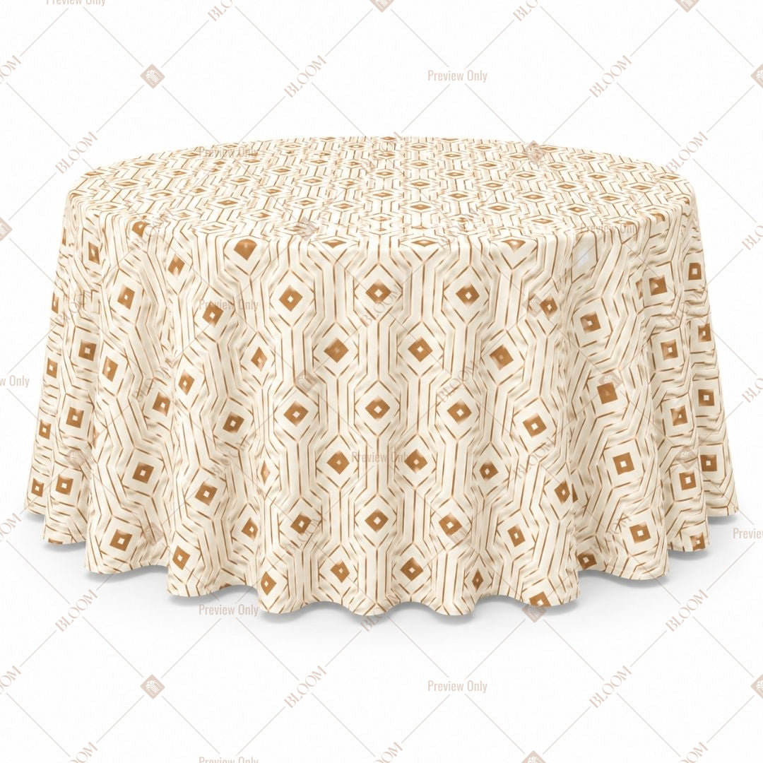 Beige Mini Motif Table Cover Pack Of 6